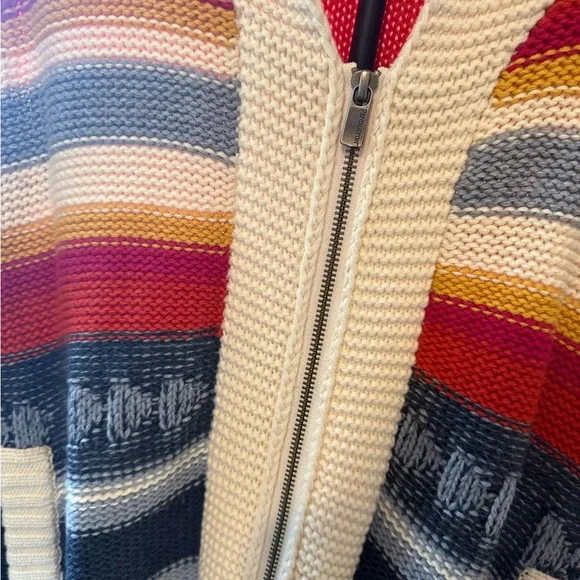 NWOT - Pendelton Zip Cardigan Sweater - Unisex, Colorful stripes - Picture 4 of 6